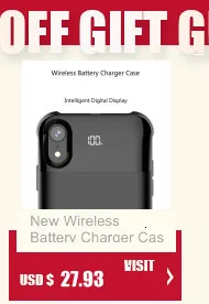 Беспроводной Чехол для зарядного устройства для iphone XS MAX XR X XS 5500 мАч, внешний аккумулятор, зарядка с цифровым дисплеем, чехол для зарядного устройства s