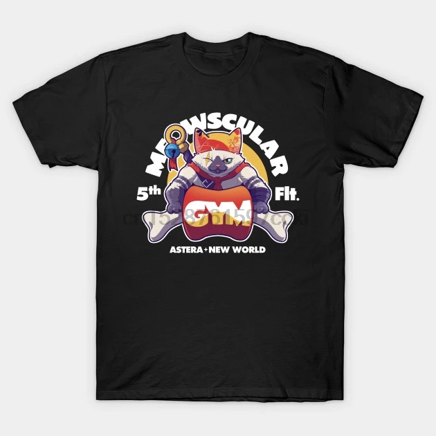 Мужская футболка Meowscular Gym Monster Hunter с принтом футболки топы | одежда