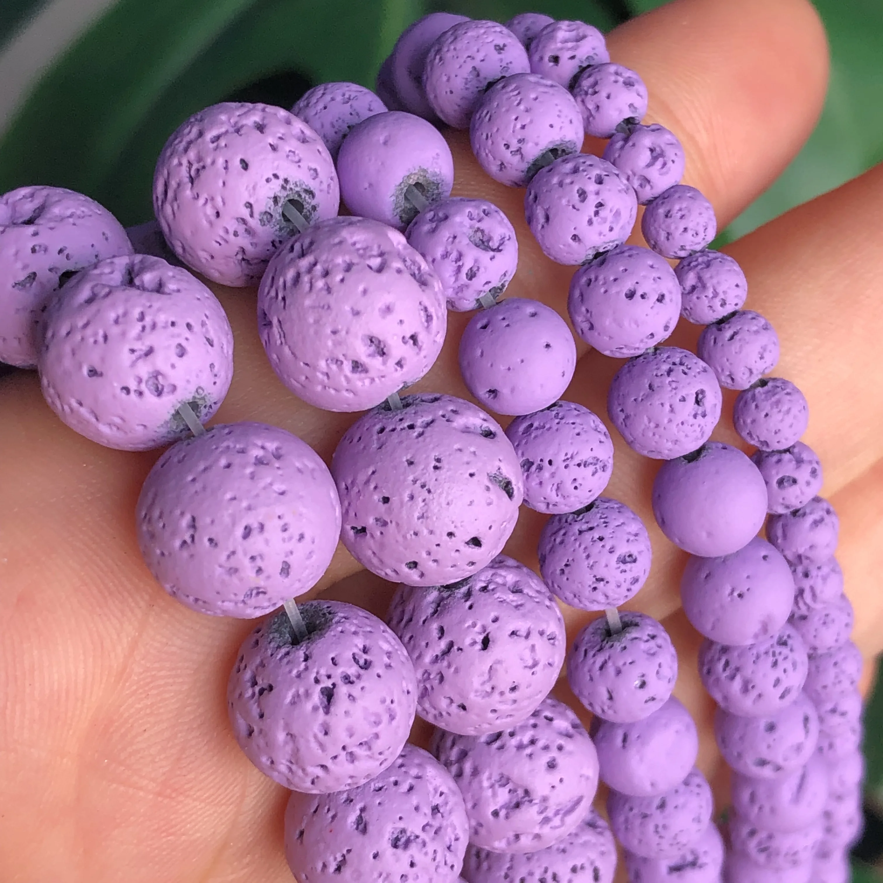 Натуральный камень искусственная бусина круглые резиновые бусины фиолетового