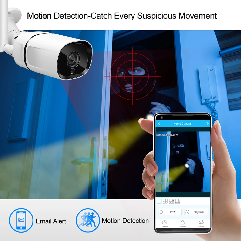 1080P Wifi IP камера беспроводная водонепроницаемая наружная 2MP двухсторонняя аудио камера беспроводная домашняя видео IP камера видеонаблюдения