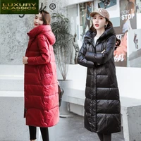 Clothes Women Winter Jacket 2021 Korean Women's Down Jacket Hooded Light Warm Duck Down Coat Female Chaqueta Mujer C8101