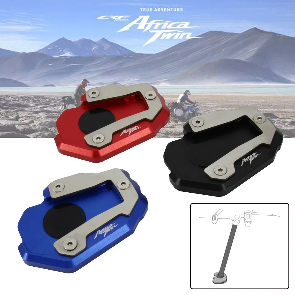 

Motorcycle Kickstand Extension Pad Kickstand Side Stand Extension Pad for Honda CRF1100L Africa Twin Motocross Accessories