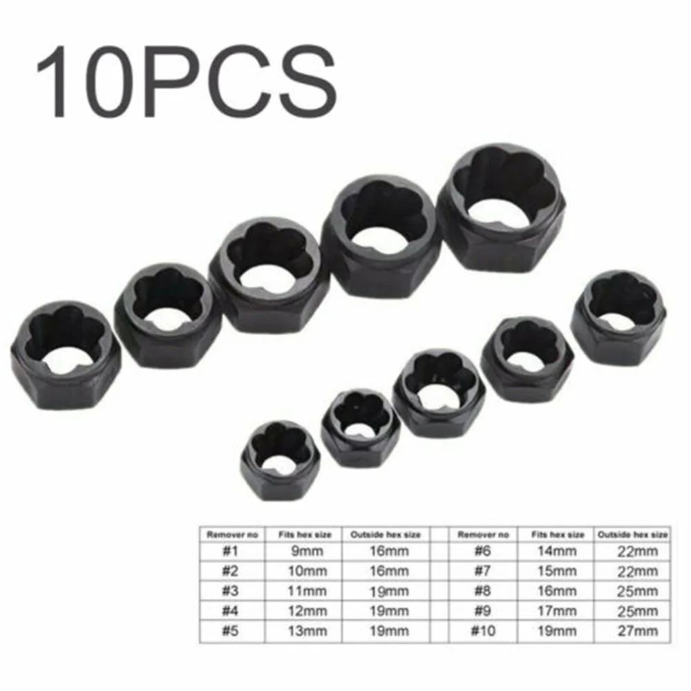 Набор гаечных пульверов 9 19 мм набор наконечников резьбовых экстракторов 10 шт.