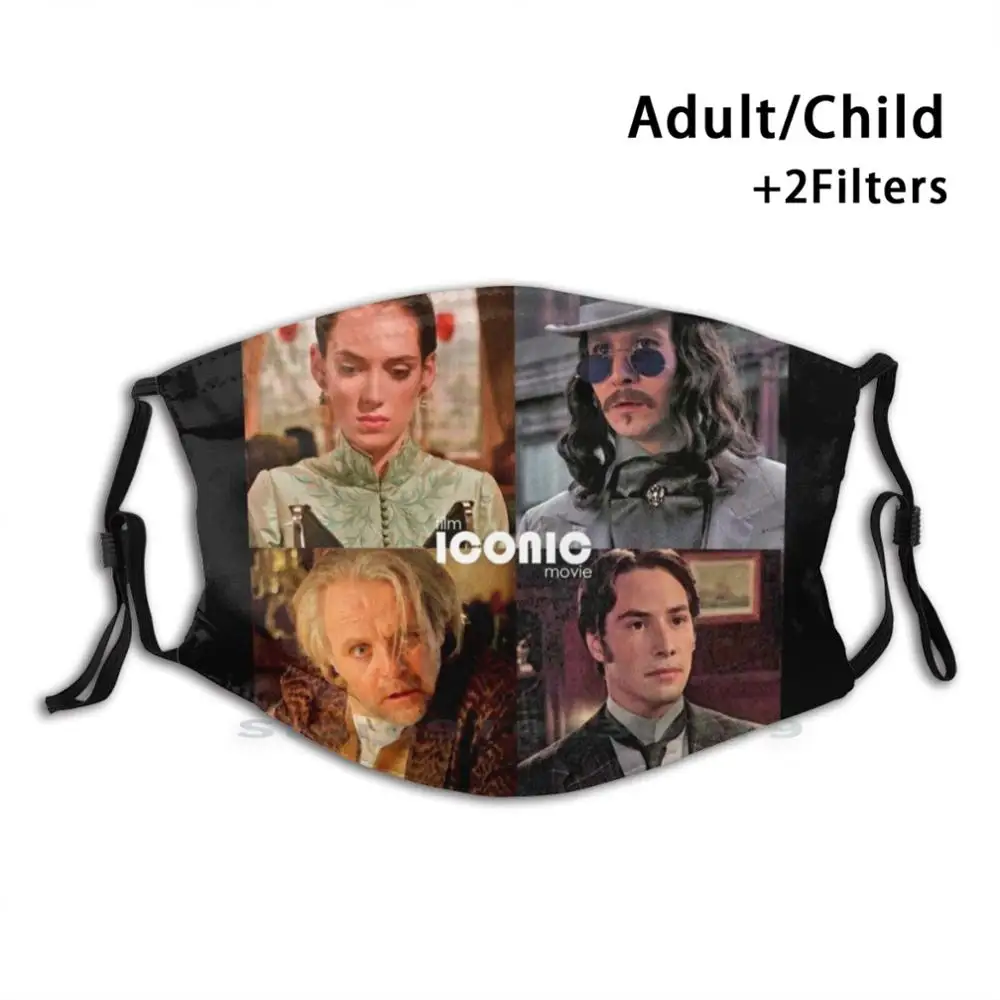 

Film Iconic Movie - Dracula - Couleur Print Reusable Pm2.5 Filter DIY Mouth Mask Kids Dracula Cinéma Movie Films Hommage Film