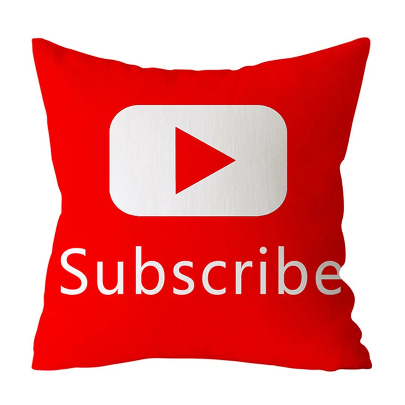 Чехол для подушки 45x45 см новый супер мягкий чехол дивана Youtube Facebook Ins Полиэстер
