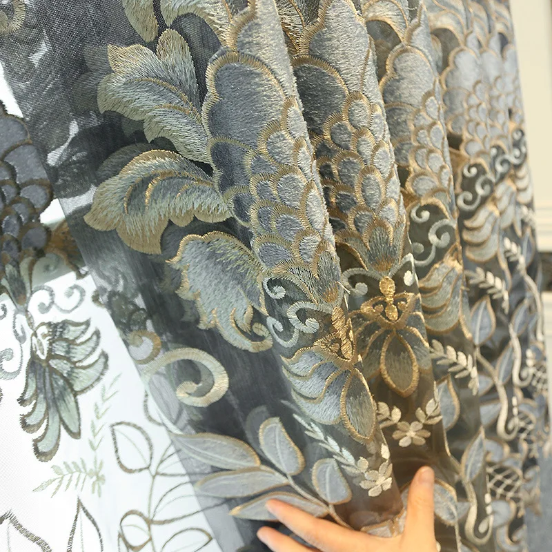 Европейский роскошный вид толстая подошва половина затенения Шторы s для