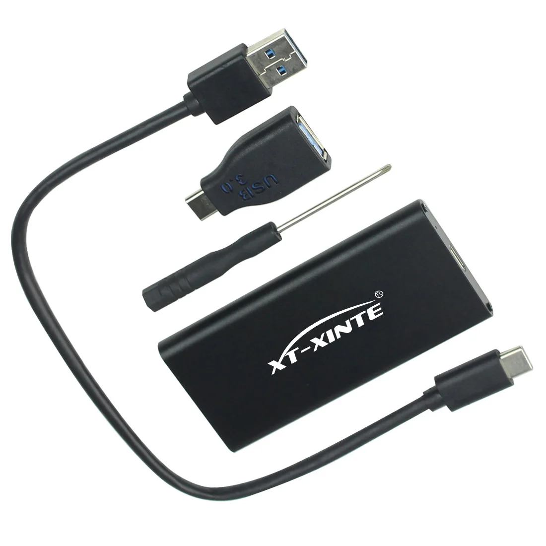 XT-XINTE USB3.1 SSD Type C MSATA корпус 10 Гбит/с высокоскоростной жесткий диск с поддержкой