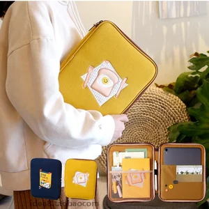 embroidered toast laptop case for 13 31415 inch handheld storage bags lenovo air14 huawei xiaomi notebook protective cover free global shipping