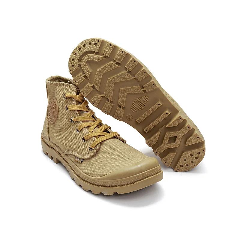 COWCOM/Повседневная парусиновая обувь с высоким берцем мужская на плоской подошве