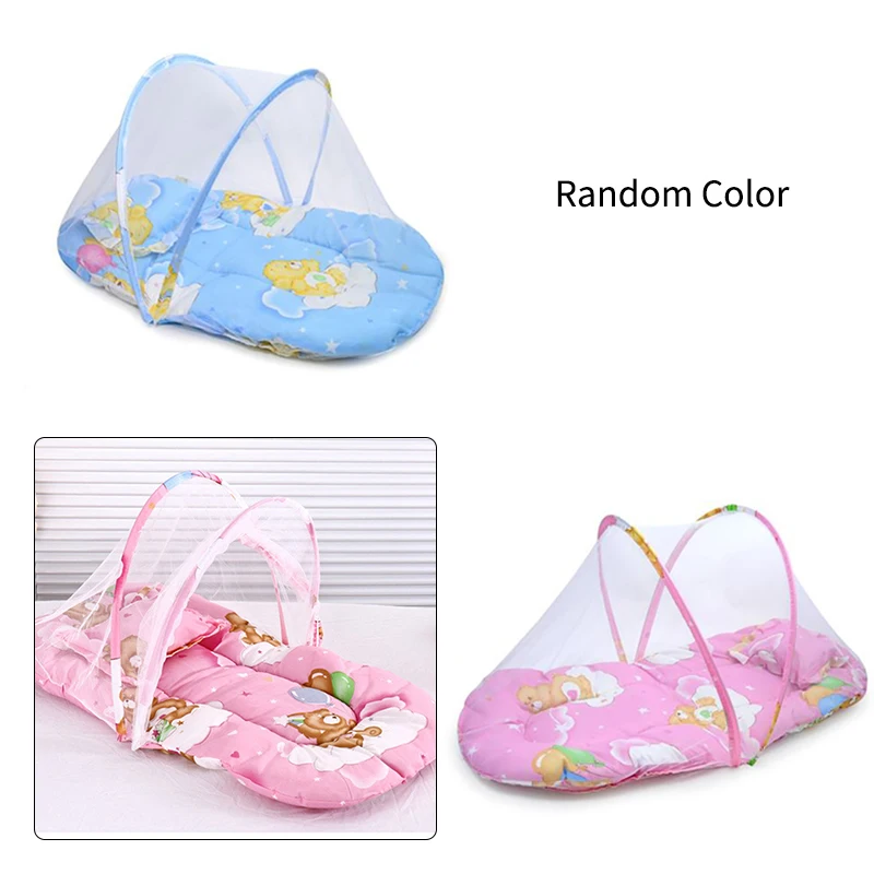 Портативная складная детская кровать на молнии москитная сетка палатка кроватка