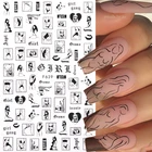 3D-Наклейки для ногтей в виде абстрактных бабочек