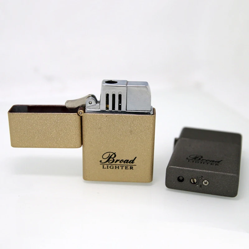 Металлическая ветрозащитная зажигалка турбобутановая газовая струйная лампа 1300