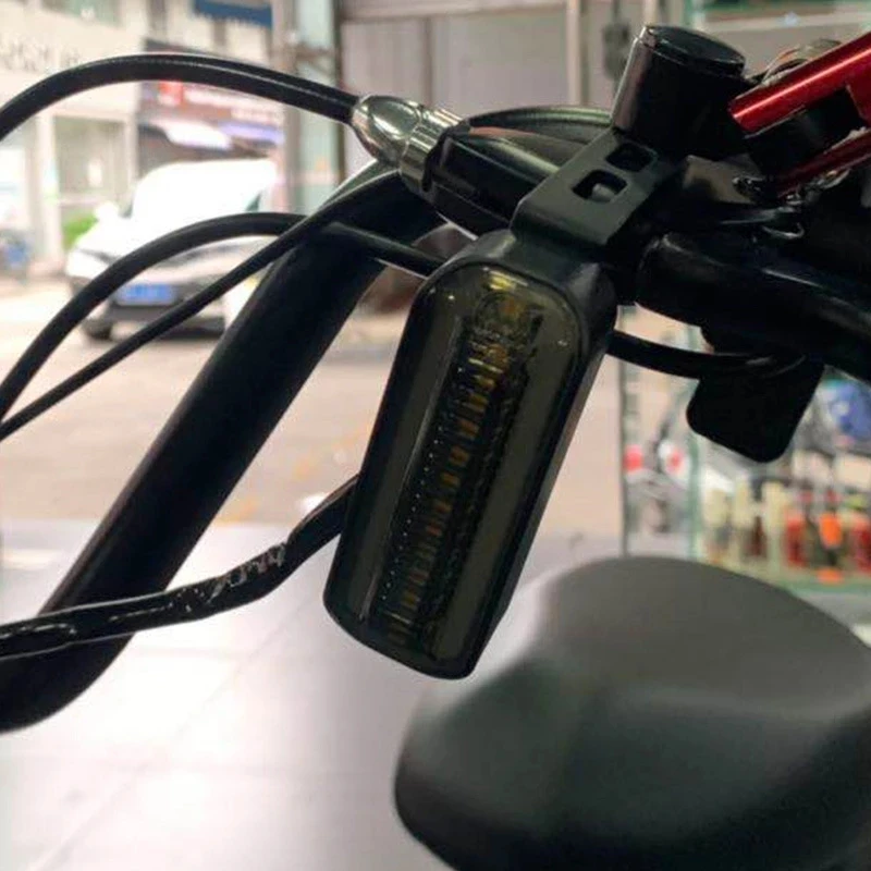 

2pcs Universal 12v Flashing Turn Signals Motorcycle Led Lights Rear Blinker Indicator Tail Light For Cafe Racer Honda Bmw Yamaha