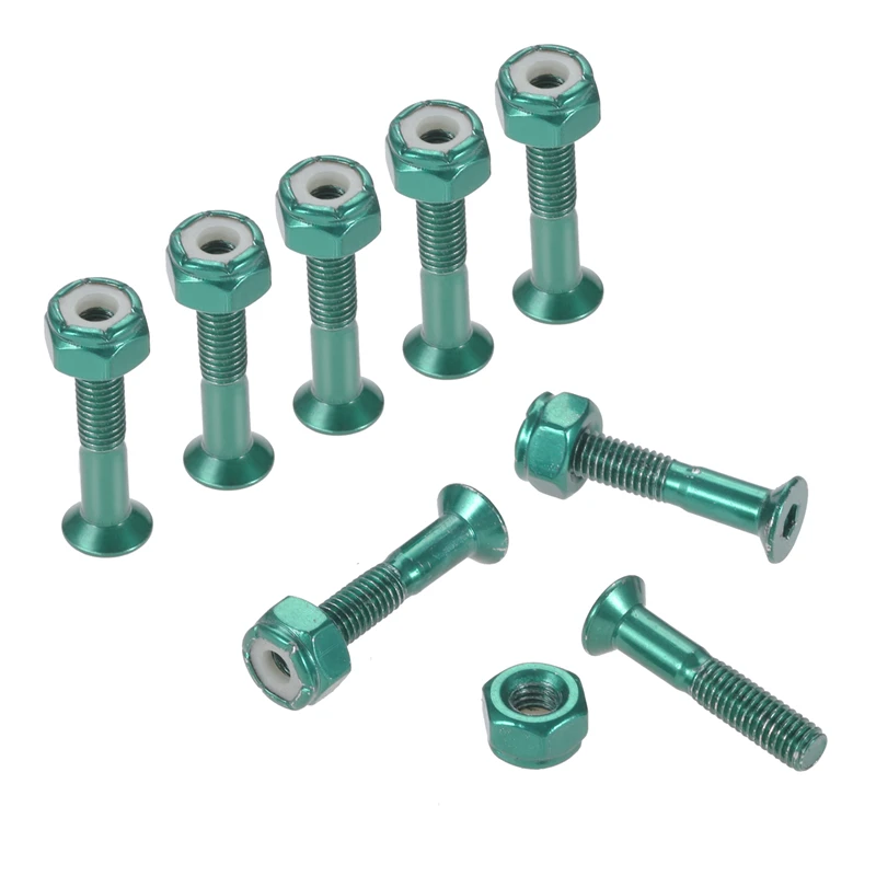 8Pcs Carbon Steel Four Wheel Skateboard Truck Bridge Hardwar
