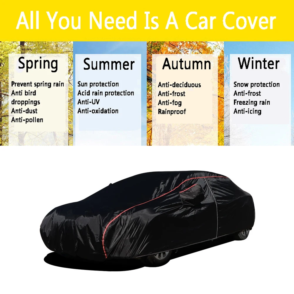Универсальные автомобильные Чехлы 190T для защиты от солнца снега дождя пыли