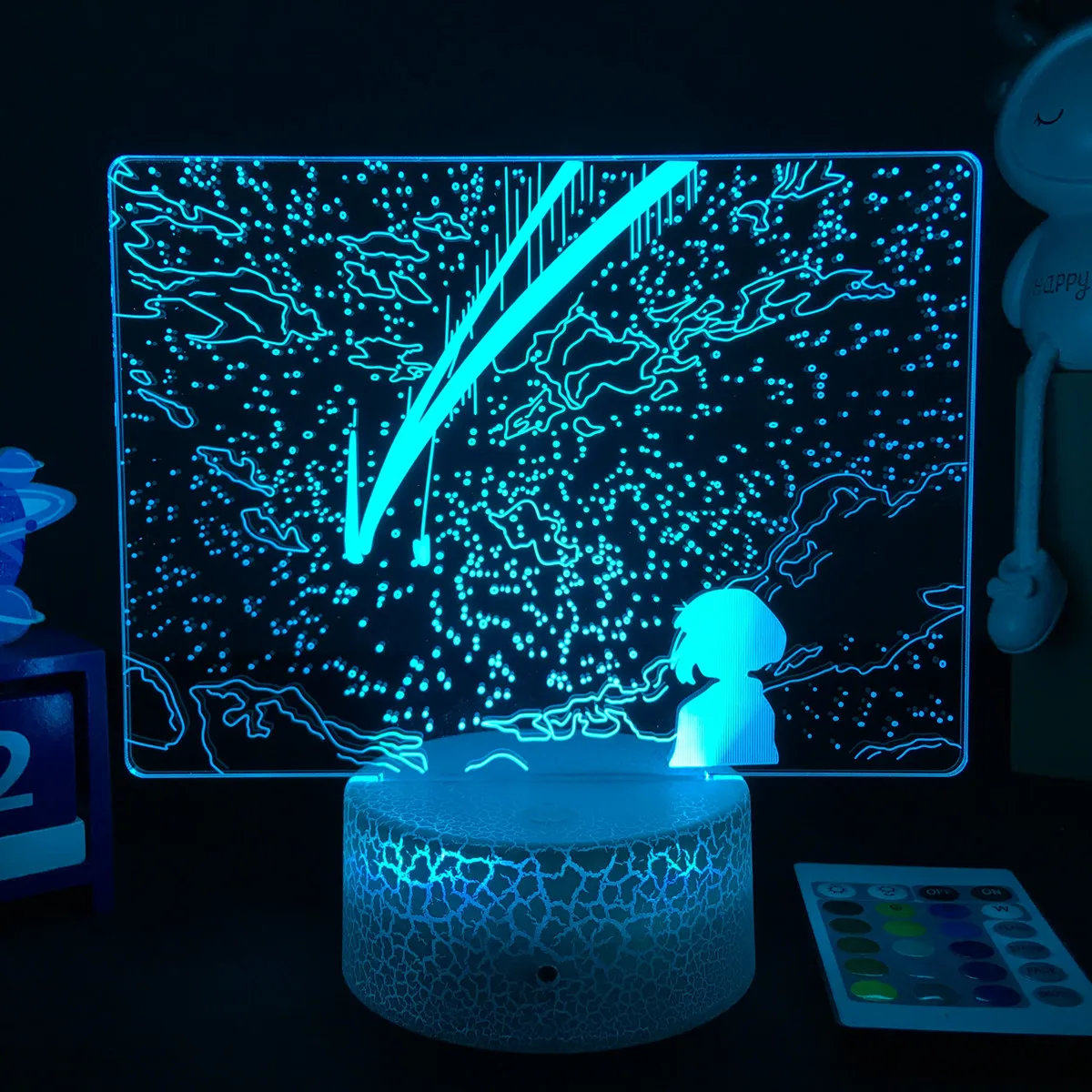 3D Аниме лампа ваше имя фигурка для детской комнаты Декор Светильник детский