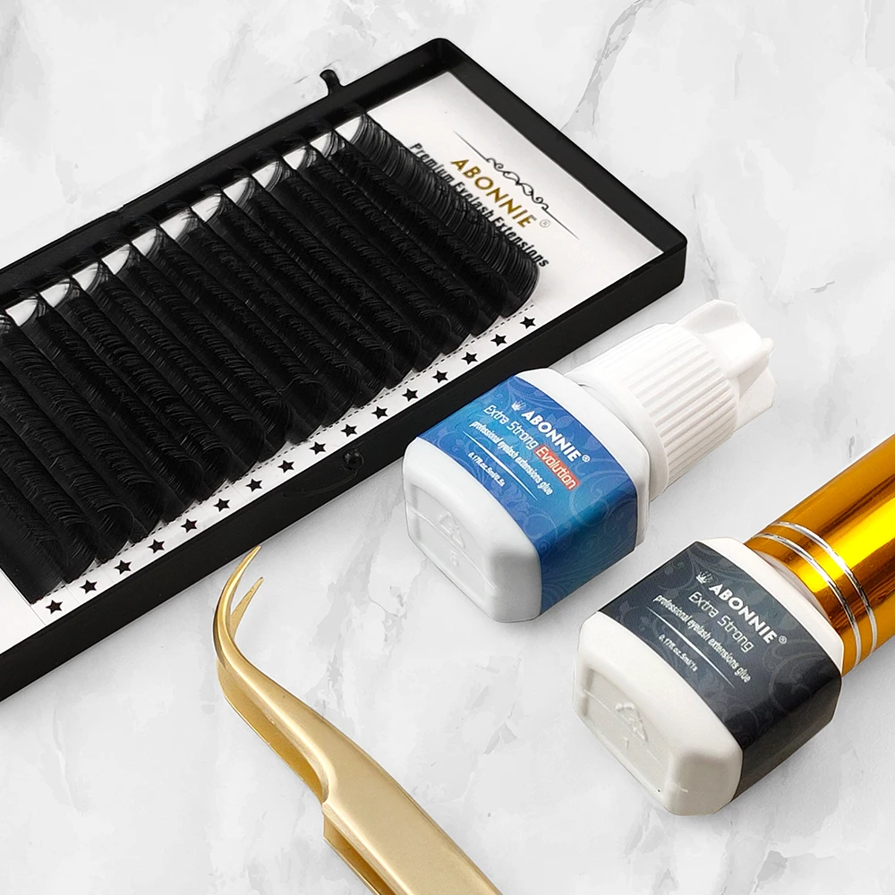 

Abonnie 16Rows Faux Lash Individual Eyelash Extension Lashes Maquiagem Cilios for Professionals Soft Natural Eyelash Extension