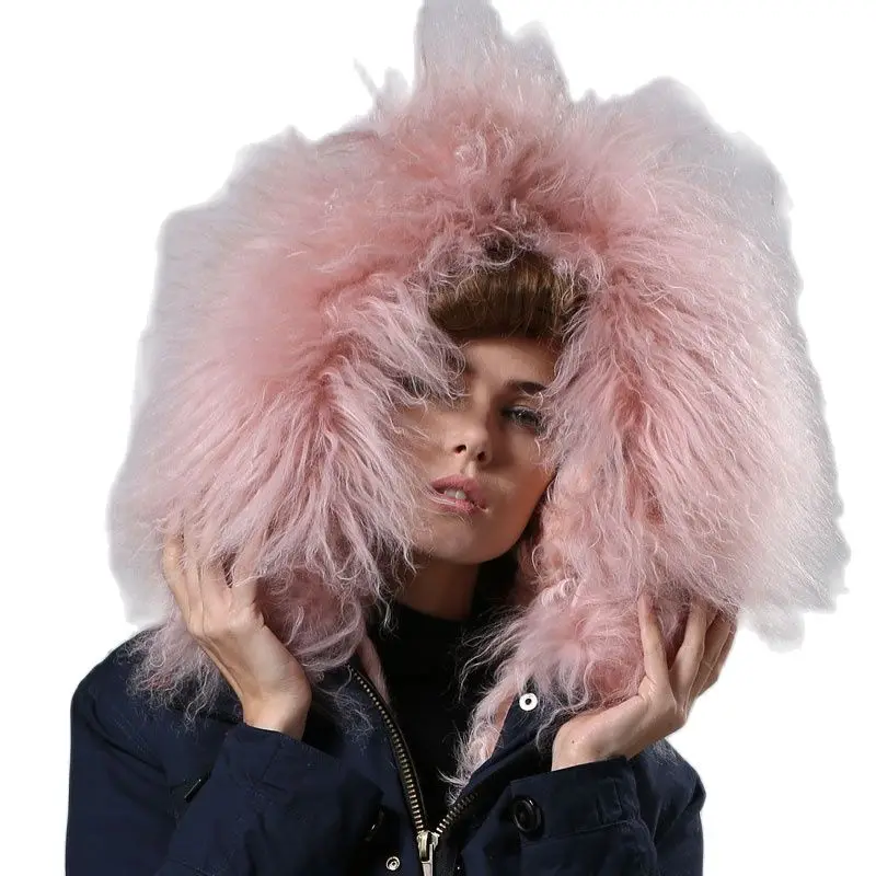 Новинка зима 2017 длинная стильная темно синяя хлопковая оболочка роскошная