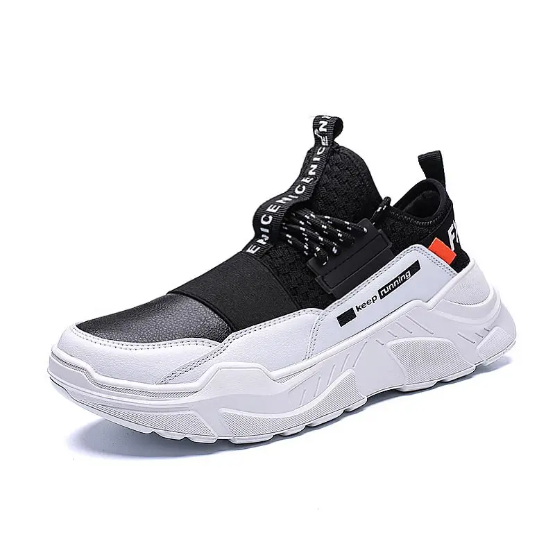 

Plus Size Summer Platform Sports Shoes Men's Sneakers Male Sport Shoes Men Running Shoes Man Black White Basket Fitness GME-0066