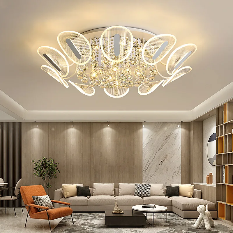 

Роскошный хрустальный светильник для гостиной, новинка 2021, современный минималистичный и великолепный Домашний Светильник для спальни, по...