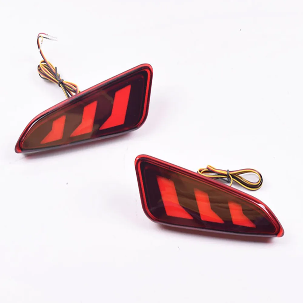 Набор многофункциональных светодиодных отражателей задних фонарей для бампера с тормозными огнями 12V для Toyota C-HR CHR 2016 2017 2018 2019 2020.