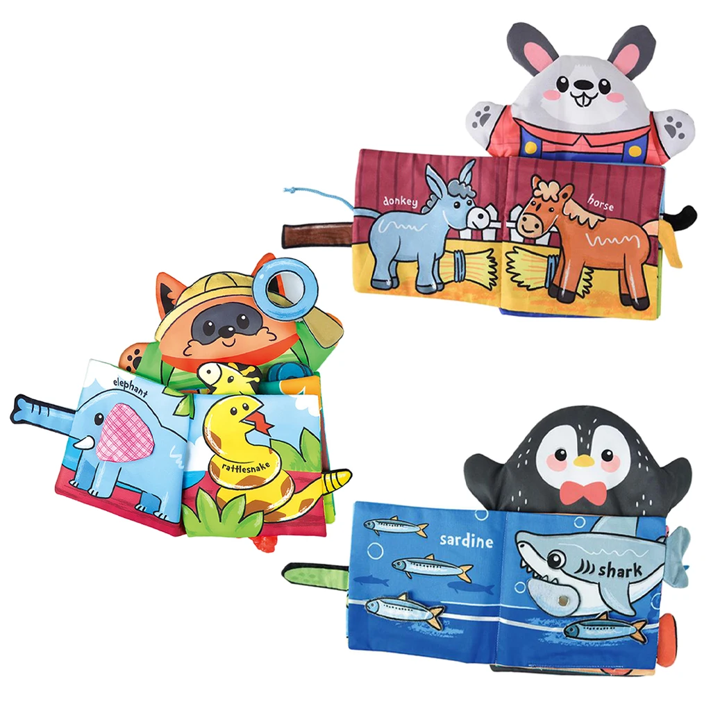 

Coloured Cloth Baby Books Kid Role Play Toy Books Educational Toys