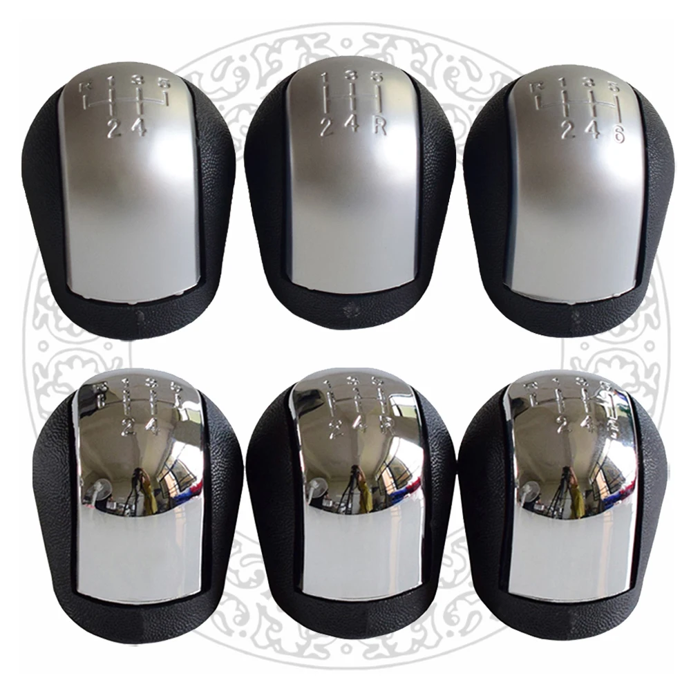 

Black Chrome 5 6 Speed Car Gear Shift Lever Knob For Vauxhall for Opel Astra 2002-2005 Car Accessories