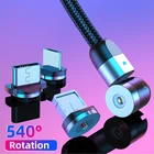 Магнитный кабель usb-c, Micro USB, для iPhone 11 Pro, XS Max, 7, 8 Plus, Samsung, Xiaomi, Huawei, 3 А