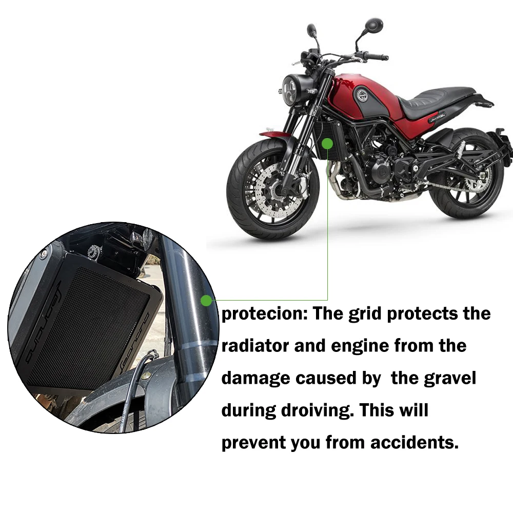 Защитная решетка радиатора из нержавеющей стали для мотоцикла Benelli Leoncino500 LeonineX