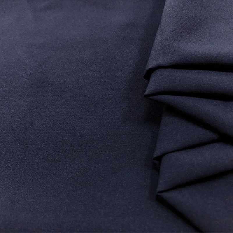 Navy 50*150 см двухсторонняя эластичная мягкая эпонж ткань для одежды ручной работы DIY спортивная одежда - Цвет: Navy