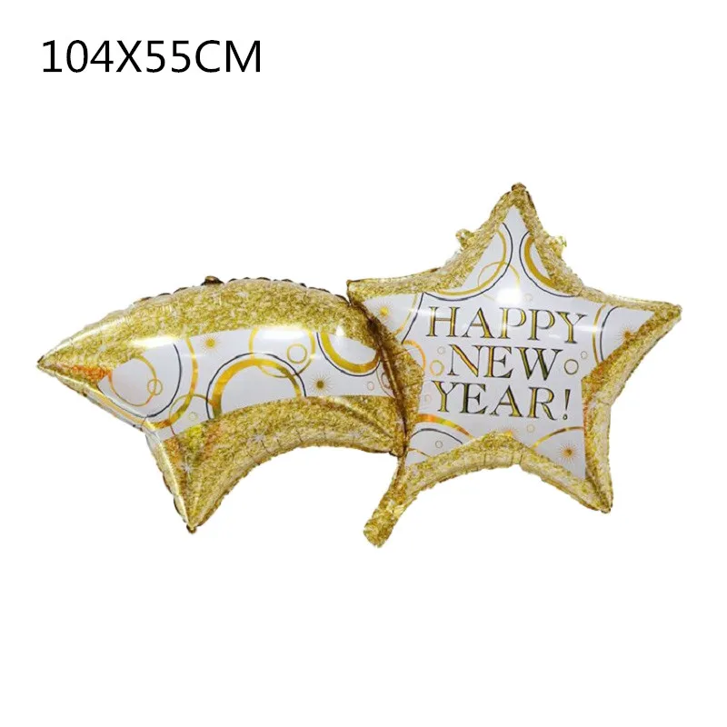 B05 32inch Number Foil Balloon Gold/silver Digit Helium Baloons Happy New Year Christmas Party Decor Globos DIY Home Ornaments - Цвет: B05