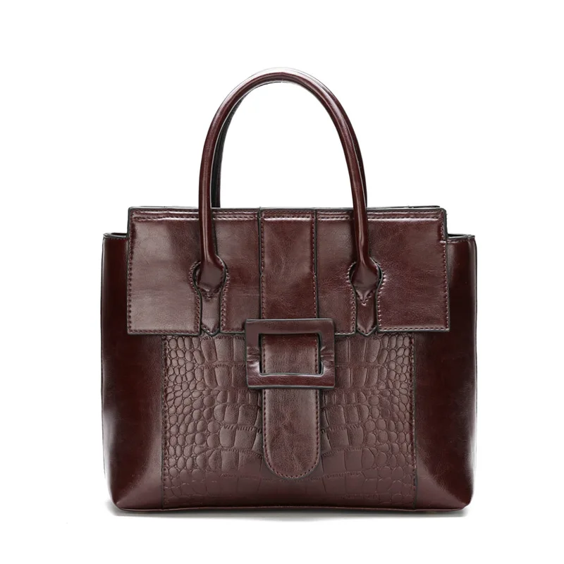 

2020 new crocodile pattern bag atmospheric shoulder slung women's bag fashion belt decoration fashion handbag