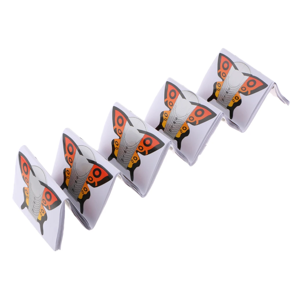 

Butterfly Styling Nail Guide Form for Acrylic UV Gel Nails Extensions Holder