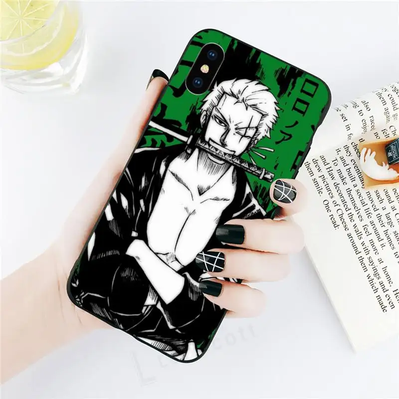 

Roronoa Zoro One Piece anime manga high quality Anti-fall Phone Case for iPhone 11 12 pro XS MAX 8 7 6 6S Plus X 5S SE 2020 XR