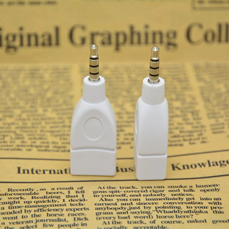 Авто аудио адаптер конвертер флеш накопитель USB с гнездовым до 3 5 мм штекер