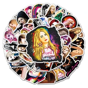 103050pcs singer avril lavigne stickers diy phone laptop luggage guitar wall notebook car graffiti decal toy sticker for kids free global shipping