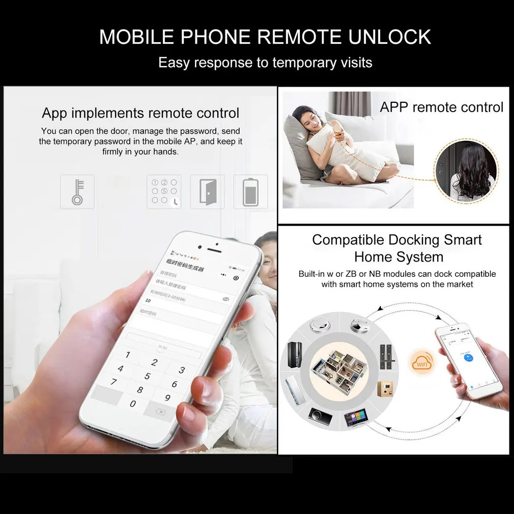 YG05 цифровой биометрический замок отпечатков пальцев без ключа умный дверной