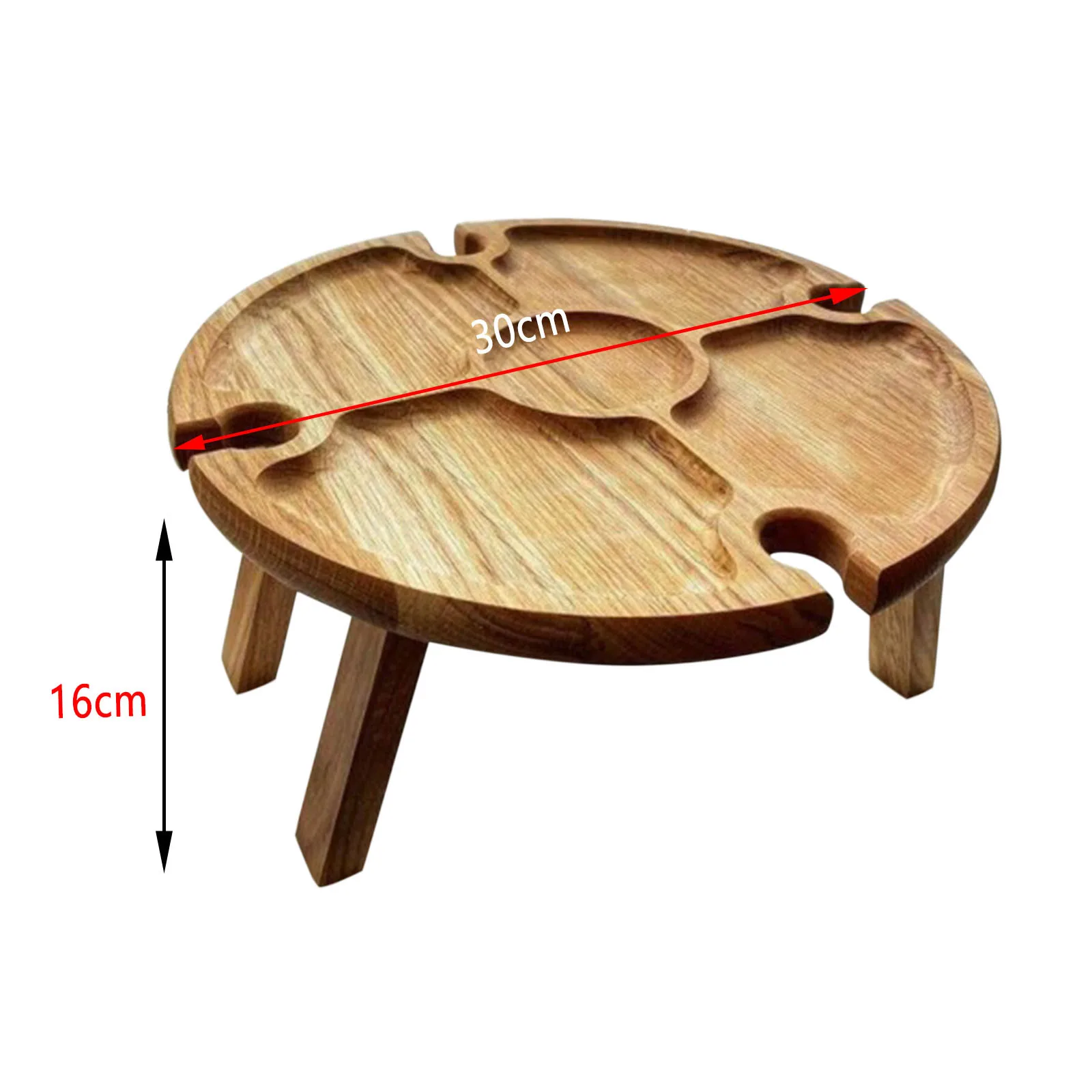 

Wooden Outdoor Folding Picnic-table With Glass Holder 2 In 1 Wine Glass Rack Outdoor Wine Table Wooden Table Easy To Carry Wine