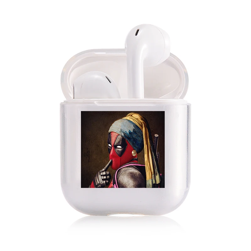 I050095 Забавный чехол знаменитостей для наушников Apple airpods, чехол Mona Lisa Jesus Van Gogh Bluetooth Pop AirPods, прозрачный жесткий чехол - Цвет: I050095