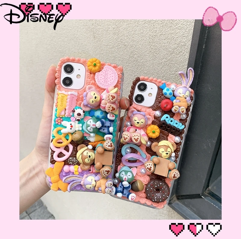 

Disney star Duffy bear handmade diy boys for iphone 12 mini/11promax/12promax/se/xr/7p/8p/xs/xsmax/11 creative mobile phone case