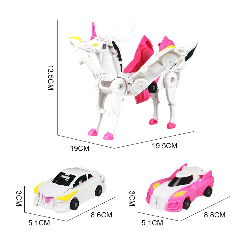 Hello Carbot-robot de cuerpo de unicornio serie Mirinae Prime, modelos de juguete 2 en 1, modelo de coche deformado de un paso, juguetes para ni&ntilde;os-1
