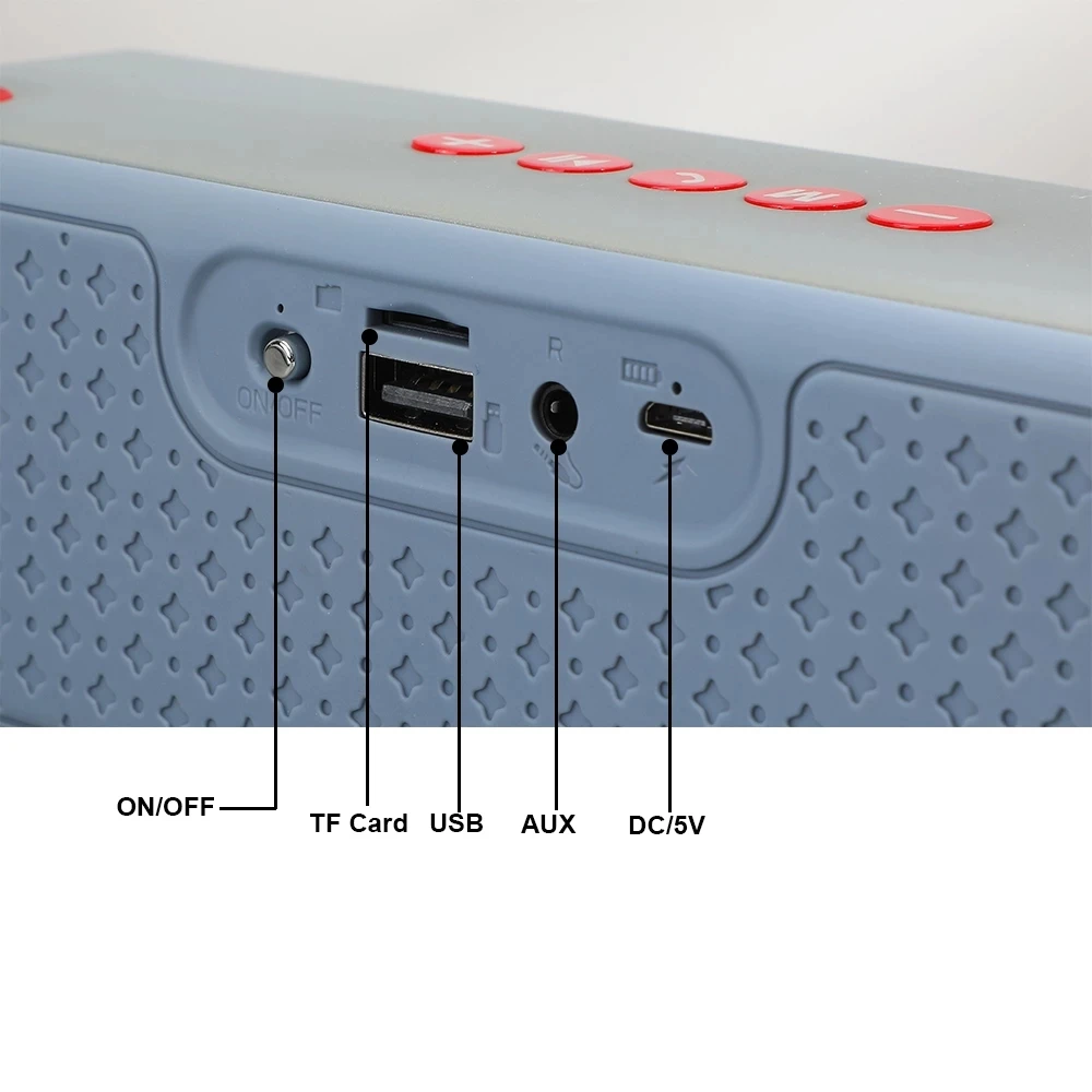 

High Power Soundbar Music Center Wireless Sound System Portable Bluetooth Speaker HiFi Subwoofer For Computer Speakers