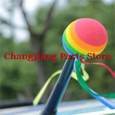 

A Rainbow Antenna Topper For Car Aerials Decoration High Quality Fashion Popular Cute