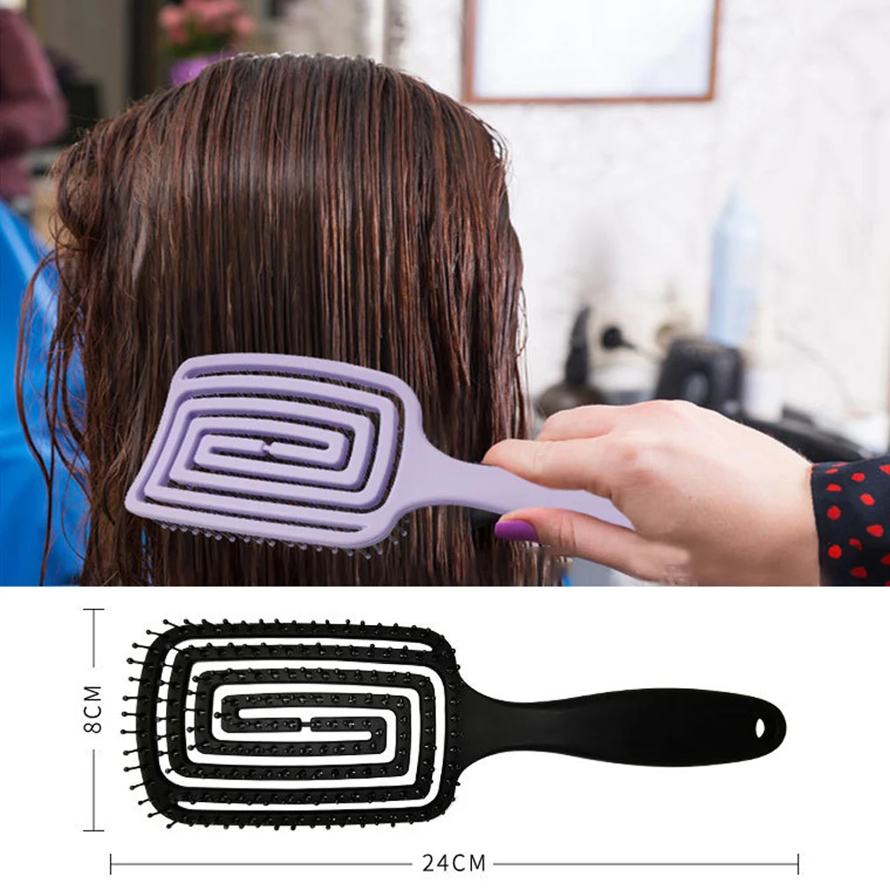 

Hair Detangling Brush Ultra-soft Bristles Hair Detangler Brush for Straight Curly Wet Dry Hairbrush Women Men Salon DropShipping