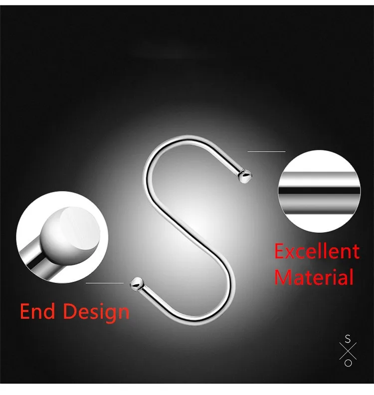 10 шт. кухонные перила из нержавеющей стали практичная S образная вешалка