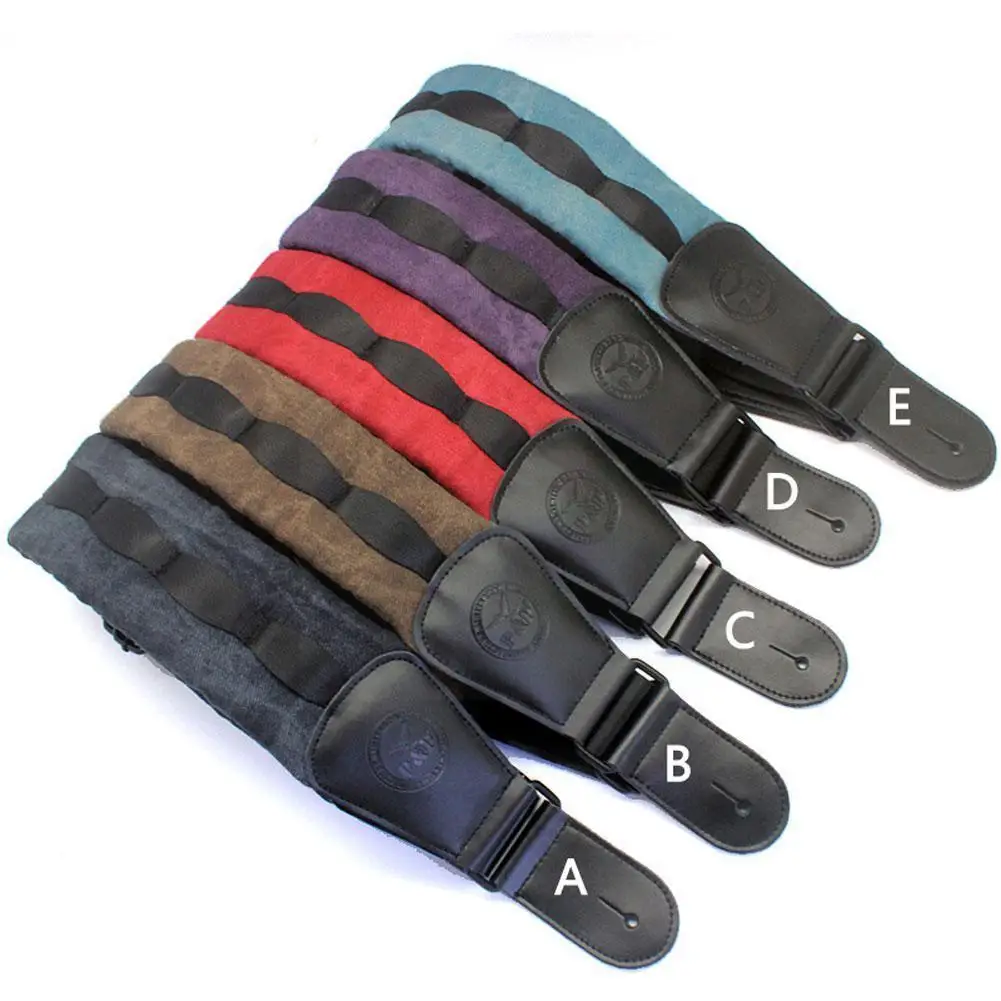 

Басовый ремешок с подкладкой для тяжелых басовых электрических гитар, ремешок для нажима и музыкальный ремешок уменьшения B W2Z7