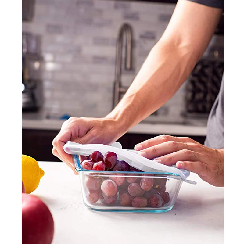 Набор силиконовых эластичных крышек для чашек набор из 6 предметов сохраняющие