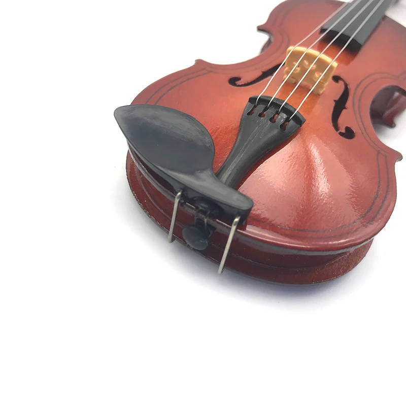 Мини-скрипка обновленная версия с Поддержка миниатюрные деревянные музыкальные
