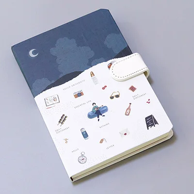 D Милый блокнот для путешественников, Kawaii ежедневник, ежедневник,, Filofax, еженедельный ежедневный блокнот для путешественников с цветными страницами, канцелярские принадлежности - Цвет: D