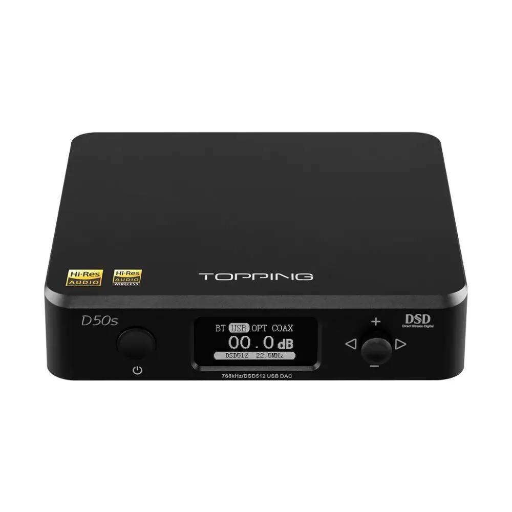 2019 TOPPING D50s ES9038Q2M * 2 HiFI DAC Bluetooth 5 0 XMOS LDAC PCM768KHz DSD512|Цифро-аналоговые преобразователи